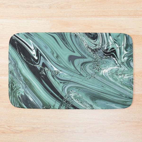 Item preview, Turquoise & Green Crystal Abstract Art designed and sold by ReesDesigns.