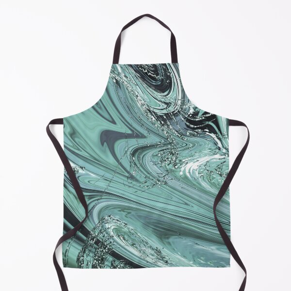 Item preview, Turquoise & Green Crystal Abstract Art designed and sold by ReesDesigns.