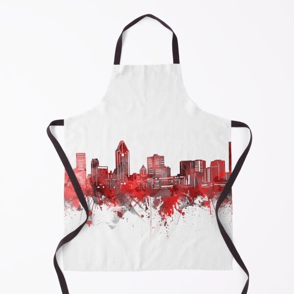 Item preview, montreal skyline red designed and sold by BekimART2.