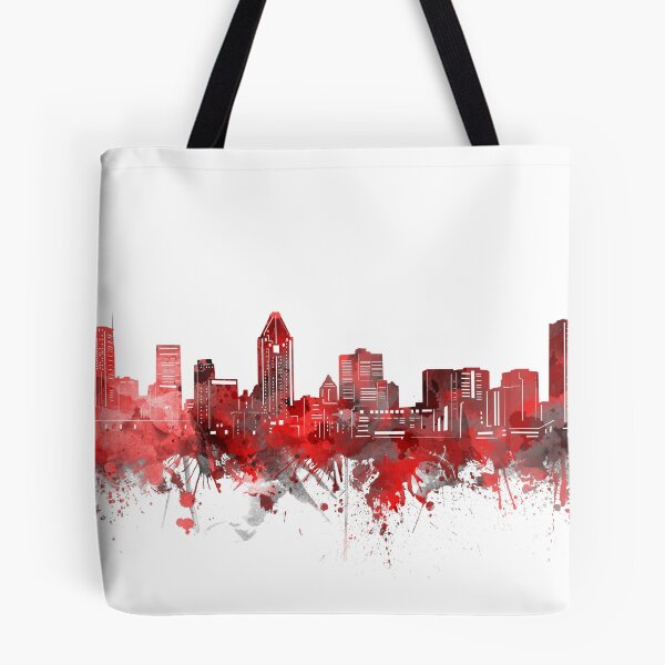 Item preview, montreal skyline red designed and sold by BekimART2.