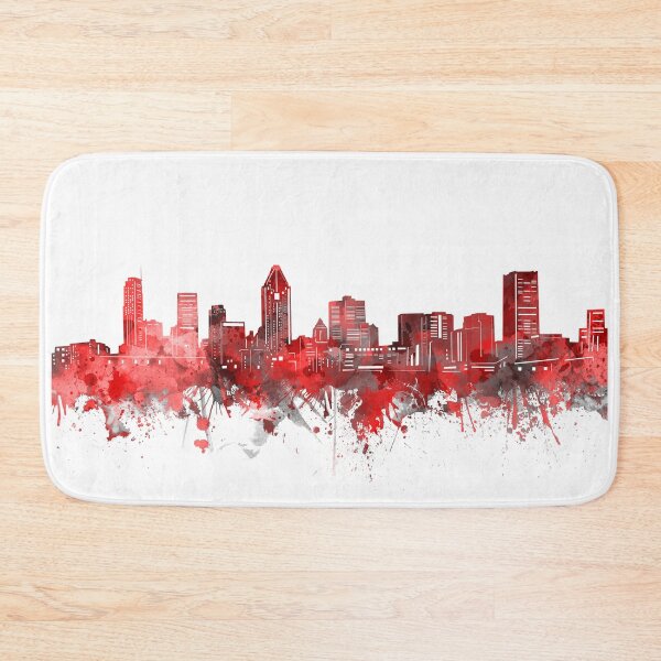 Item preview, montreal skyline red designed and sold by BekimART2.