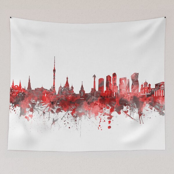 Item preview, moscow skyline red designed and sold by BekimART2.