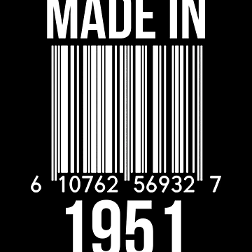 Artwork thumbnail, Made In 1951 by RandomStuffShop