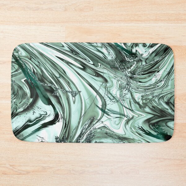 Item preview, Mint Green Metallic Abstract Art designed and sold by ReesDesigns.