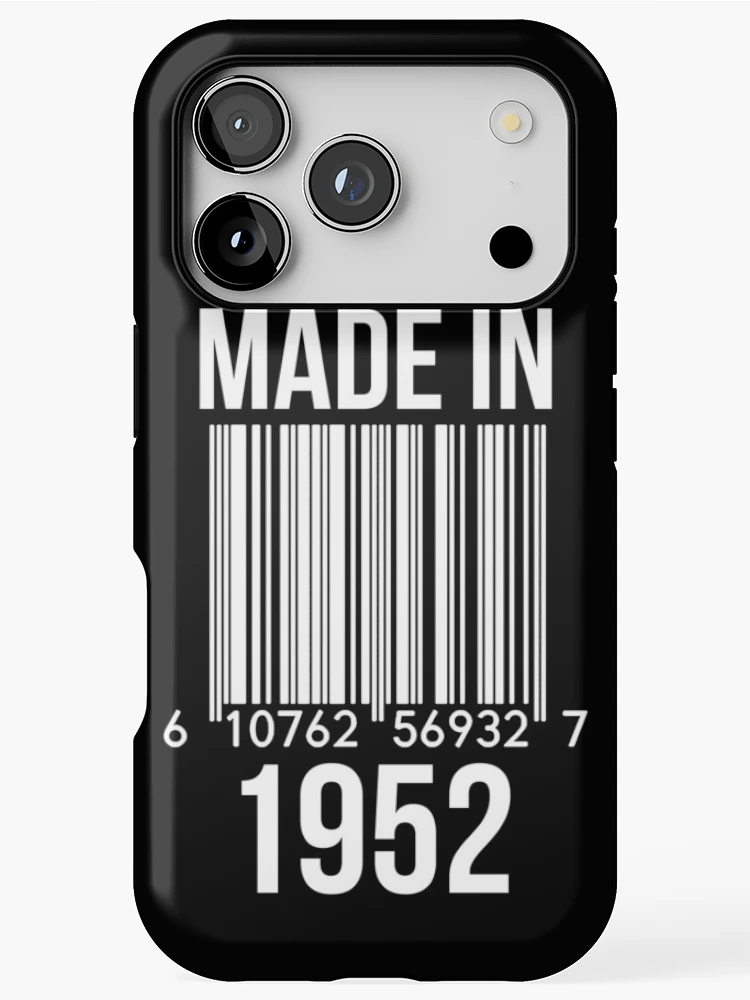 Thumbnail 1 of 4, iPhone Case, Made In 1952 designed and sold by RandomStuffShop.