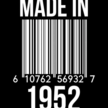 Artwork thumbnail, Made In 1952 by RandomStuffShop