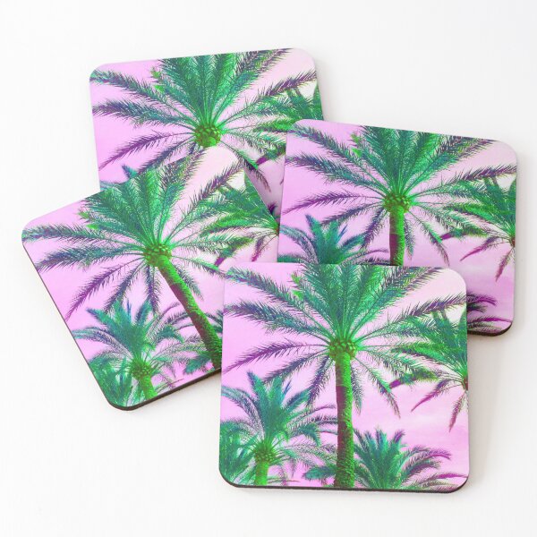 Item preview, tropical palm trees pink sunset summer paradise vacation LA designed and sold by cheekylorns.