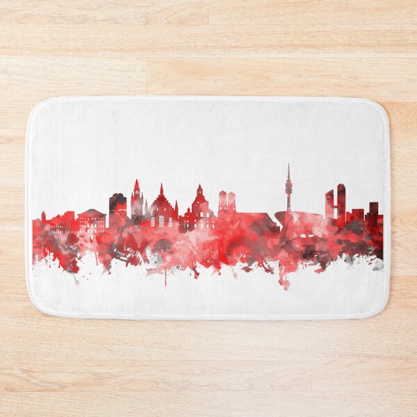 Item preview, munich skyline red designed and sold by BekimART2.