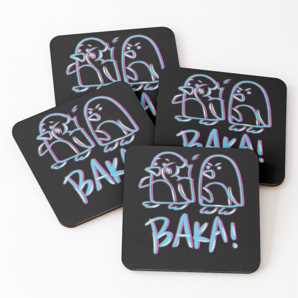 Item preview, Baka Penguin Slap - Kawaii Funny Japanese Vaporwave Anime designed and sold by lotushaza.