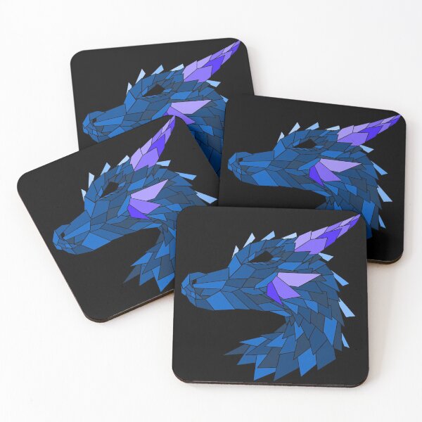 Item preview, Geo Dragon - Blue designed and sold by DragonGeek.