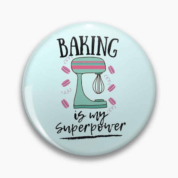 Item preview, Baking Is My Superpower- Black Text designed and sold by EvaWolf.