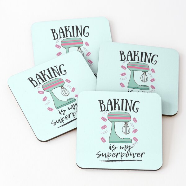 Item preview, Baking Is My Superpower- Black Text designed and sold by EvaWolf.