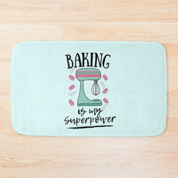 Item preview, Baking Is My Superpower- Black Text designed and sold by EvaWolf.