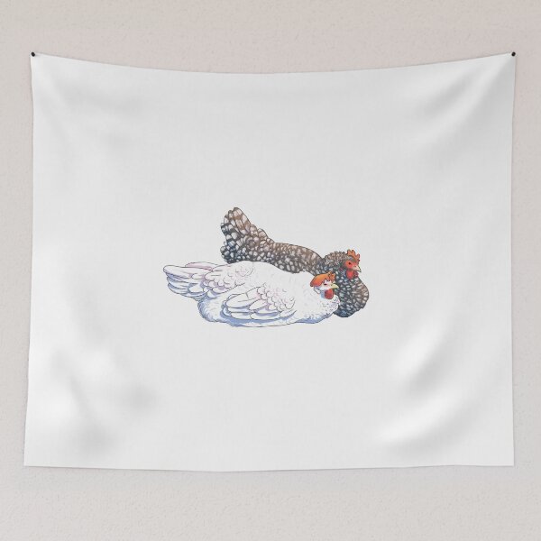 Item preview, Cuddling Chickens - Leghorn and Barred Rock designed and sold by eleary.