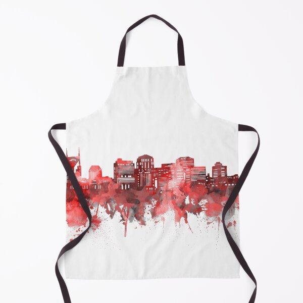 Item preview, nashville skyline red designed and sold by BekimART2.