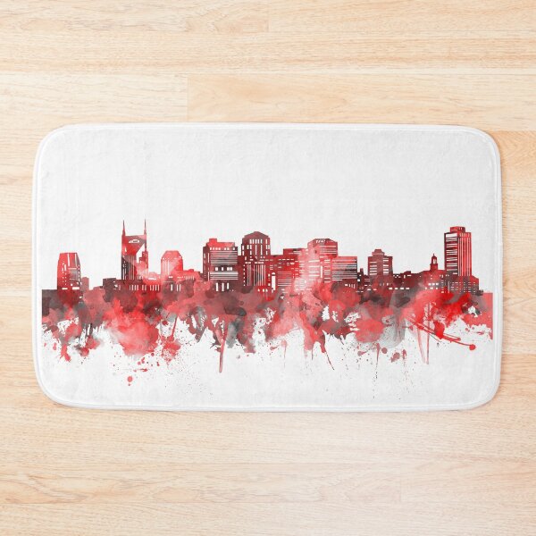 Item preview, nashville skyline red designed and sold by BekimART2.