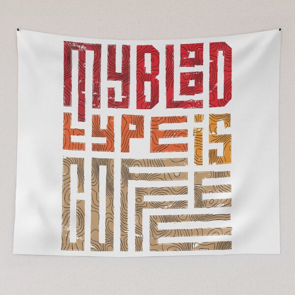 Item preview, My Blood type is coffee Vintage - coffee lover gift designed and sold by Funny-Vintage.
