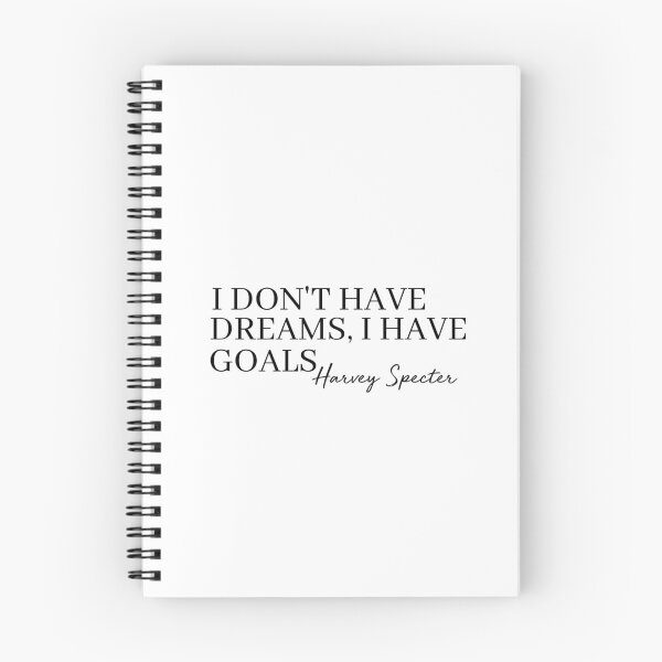 Item preview, I don't have dreams, I have goals SUITS Harvey Specter Quote designed and sold by johannafanti.