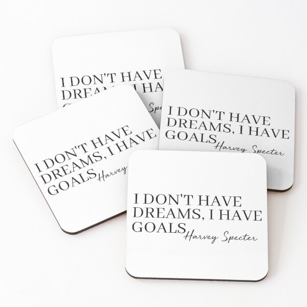 Item preview, I don't have dreams, I have goals SUITS Harvey Specter Quote designed and sold by johannafanti.