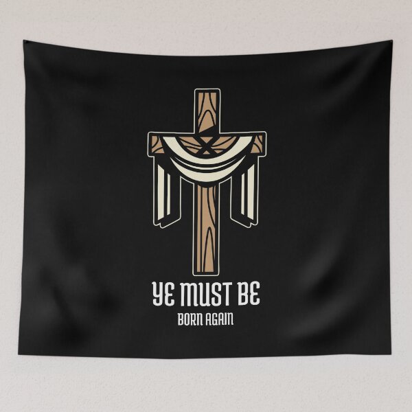 Item preview, Ye Must Be Born Again With Cross designed and sold by bradycarstens.
