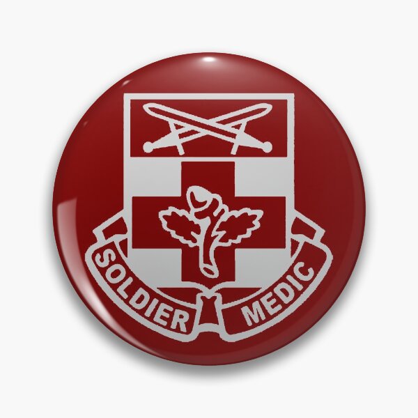 Item preview, Silver 232nd Medical Battalion Unit Crest designed and sold by SoldierMedic68w.