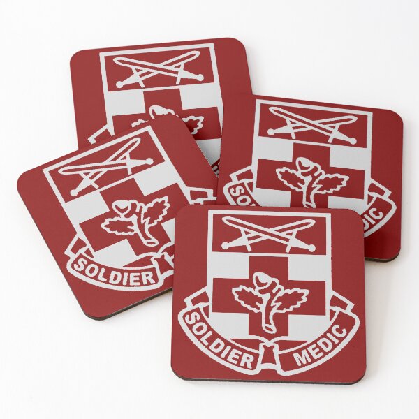 Item preview, Silver 232nd Medical Battalion Unit Crest designed and sold by SoldierMedic68w.