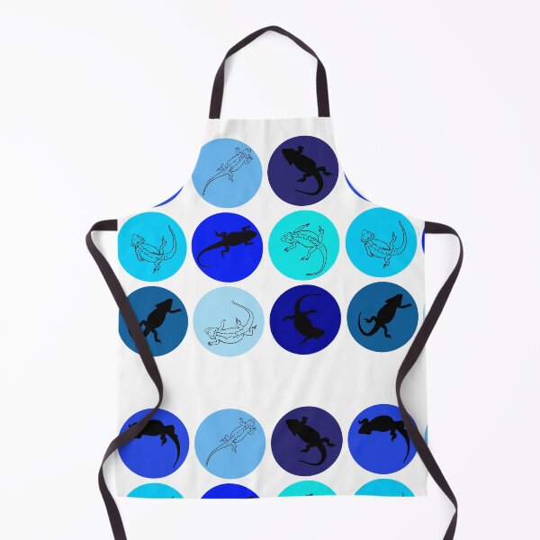 Item preview, Bearded Dragon on Blue Circles designed and sold by PrileyRileyArt.