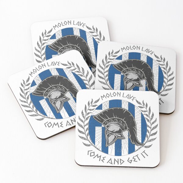 Item preview, Spartan With Greek Flag Molon Lave  designed and sold by allincrete.