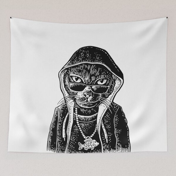 Item preview, Cat rapper designed and sold by zanbo.