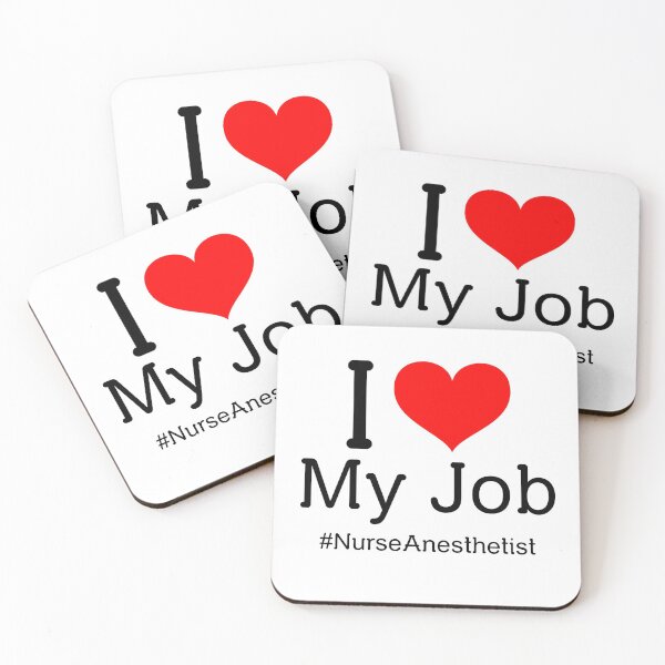 Item preview, I Heart My Job Nurse Anesthetist designed and sold by JoshShafley.