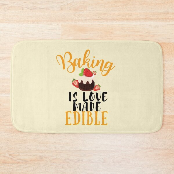 Item preview, Baking Is Love made Edible- Black Text designed and sold by EvaWolf.