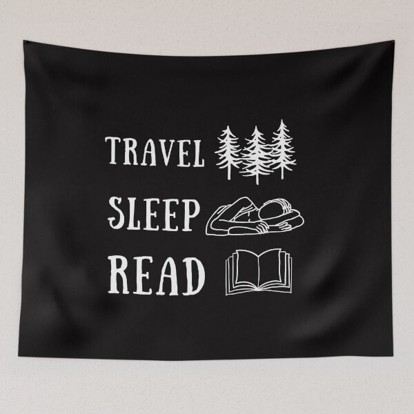 Item preview, Travel Sleep Read Funny Cute Motivational Quote Shirt September Vacation Encouragement Love Inspirational Positivity Cute Happy Spiritual Gift designed and sold by EpsilonEridani.