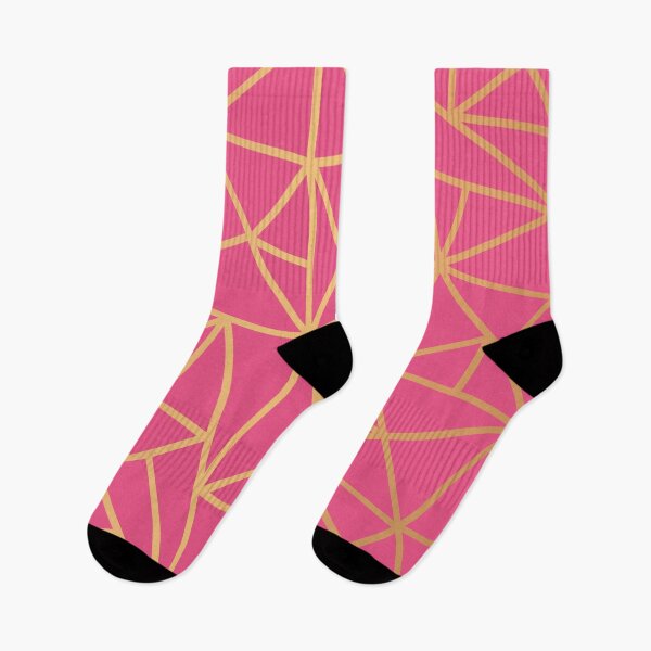 Item preview, Modern Pink Gold Geometric Art Deco Lines designed and sold by Julie Erin Designs.