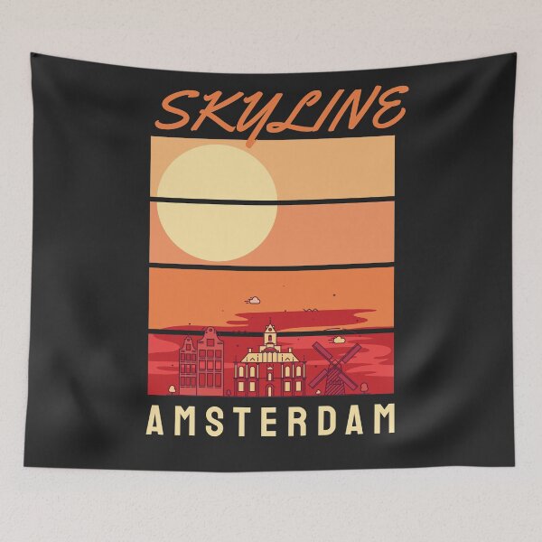 Item preview, Amsterdam Skyline design designed and sold by Mande Arts.