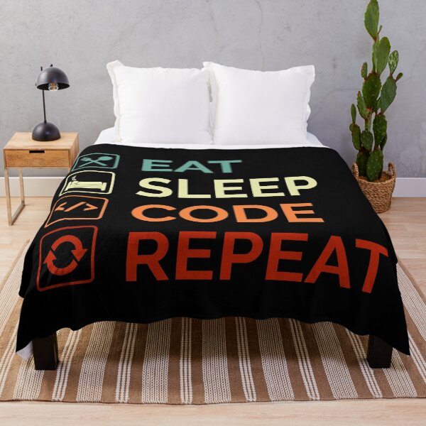 Item preview, Eat Sleep Code Repeat Javascript Programmer designed and sold by Sour Soul.