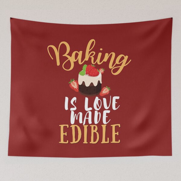 Item preview, Baking Is Love made Edible- White Text designed and sold by EvaWolf.