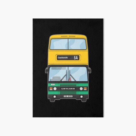 Item preview, Trans-Clyde Leyland Olympian Bus 80s LO10 Castlemilk Illustration designed and sold by BFXIII.
