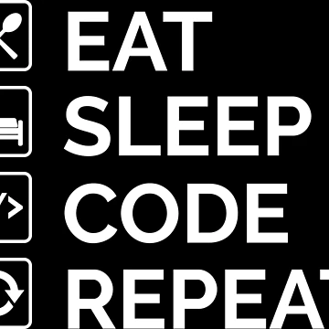 Artwork thumbnail, Eat Sleep Code Repeat Java Coding by Sour Soul