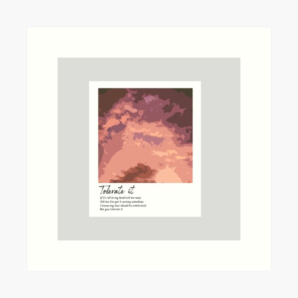 Item preview, Tolerate it - Taylor Swift designed and sold by nd-creates.