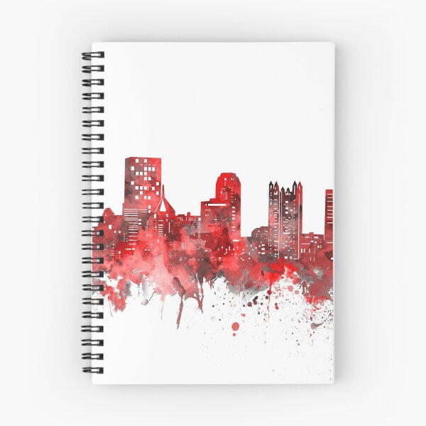 Item preview, pittsburgh skyline red designed and sold by BekimART2.
