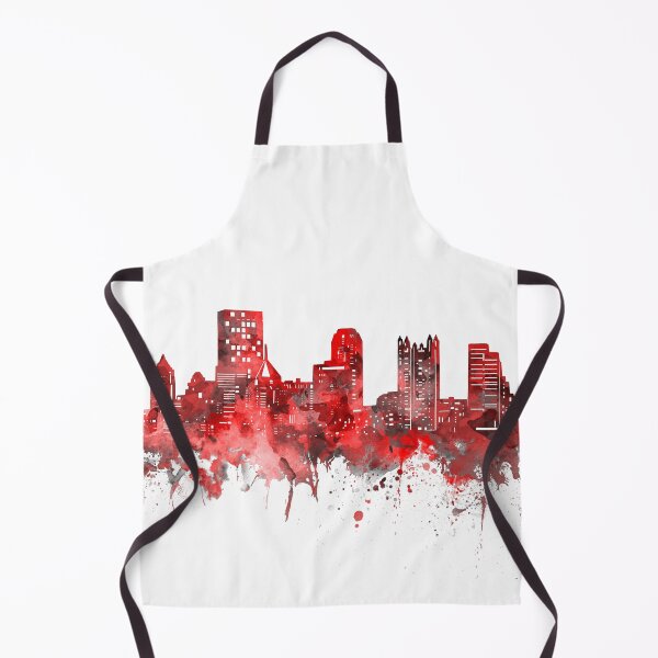 Item preview, pittsburgh skyline red designed and sold by BekimART2.