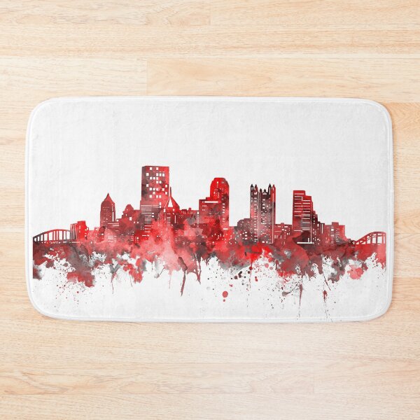 Item preview, pittsburgh skyline red designed and sold by BekimART2.