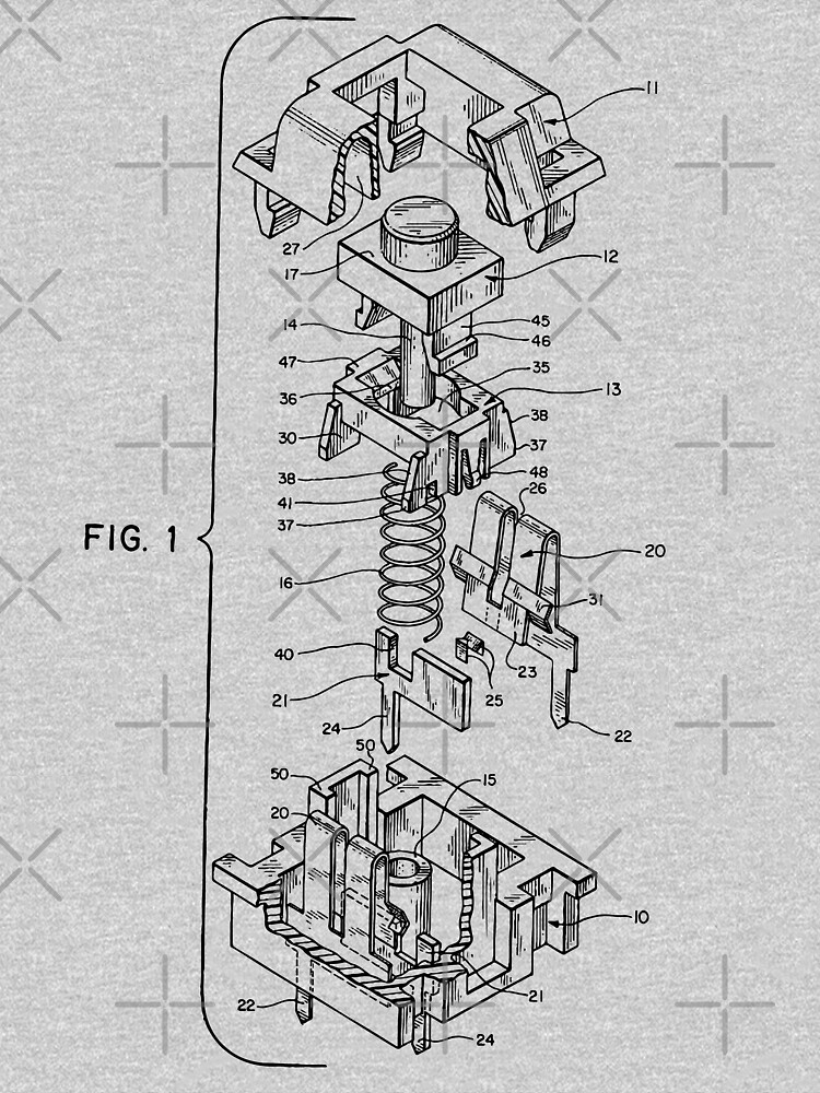 Mechanical Keyboard Key Patent by CupOSmut