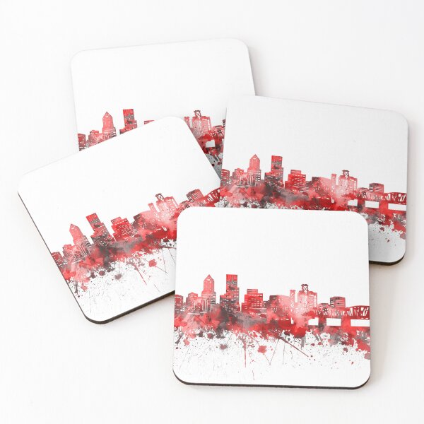 Item preview, portland skyline red designed and sold by BekimART2.