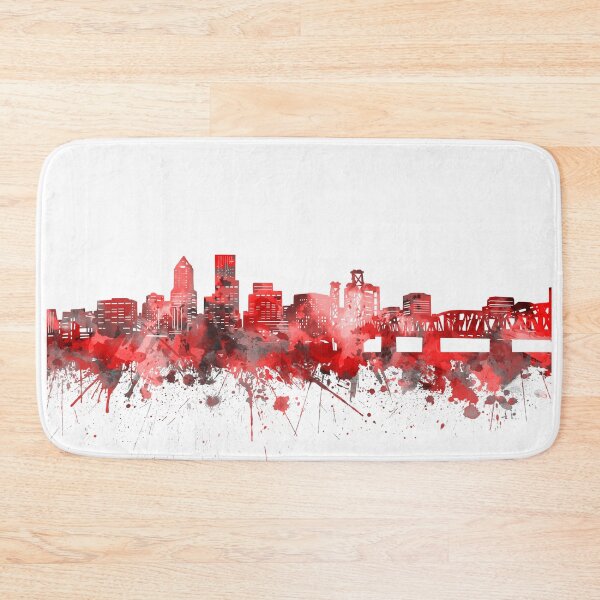 Item preview, portland skyline red designed and sold by BekimART2.