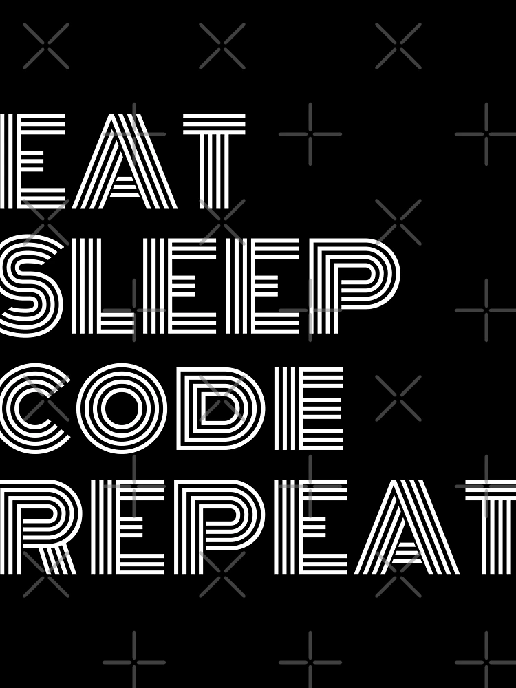 Thumbnail 3 of 3, Scarf, Eat Sleep Code Repeat Python Coding designed and sold by Sour Soul.