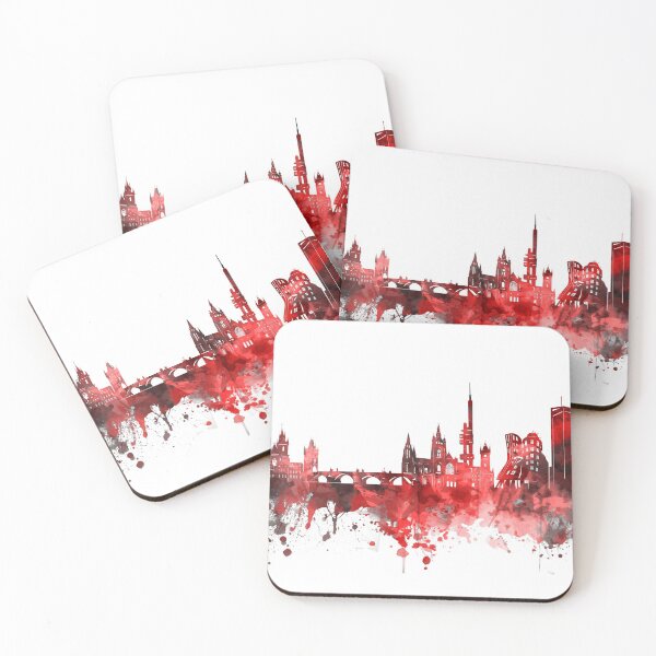 Item preview, prague skyline red designed and sold by BekimART2.