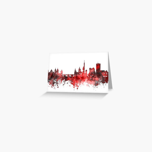 Item preview, prague skyline red designed and sold by BekimART2.