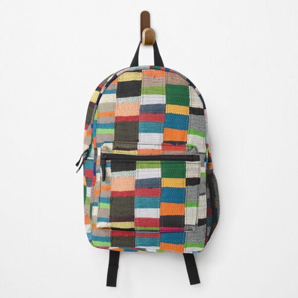 Item preview, patchwork recycle sustainable fabric woven loom indian fabric background designed and sold by cheekylorns.