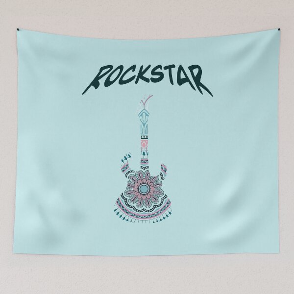 Item preview, Rockstar Mandala Guitar  designed and sold by ApArtPaintings.